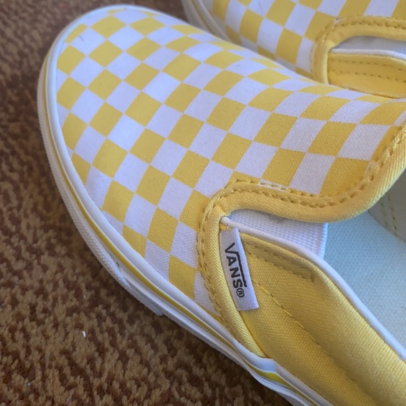 Yellow Checkered Vans - Picture 4 of 13